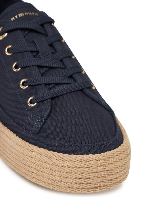 Tommy Hilfiger Tommy Hilfiger Espadrilky Vulc Espadrille Sneaker FW0FW08404 Tmavomodrá