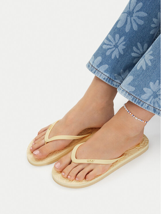 Roxy Roxy Σαγιονάρες CEOWB-SS25-3C021 Ανοιχτό κίτρινο
