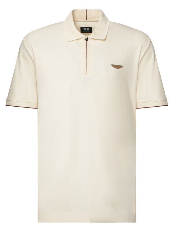 BOSS BOSS Polo marškinėliai C-Parlay 50575003 Kreminė Regular Fit