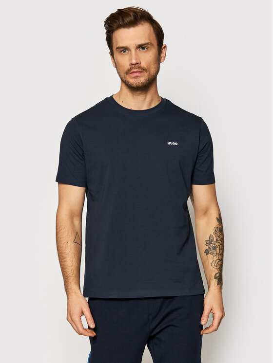 HUGO Hugo T-Shirt Dero222 50466158 Tmavomodrá Regular Fit