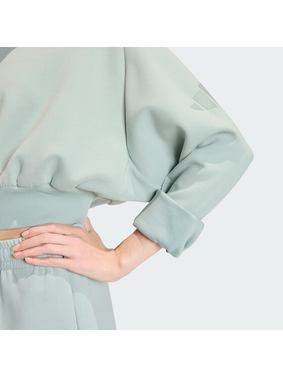 adidas adidas Μπλούζα Soft Lux KA7015 Πράσινο Loose Fit