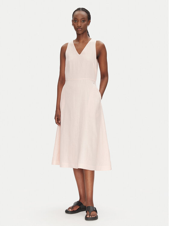 BOSS BOSS Rochie de vară C_Dasico_1 50540512 Roz Slim Fit