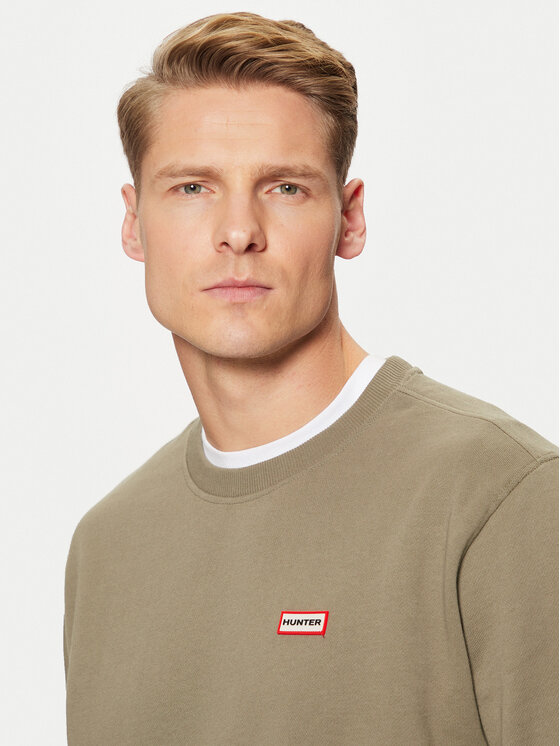Hunter Hunter Μπλούζα Victor HARM0040242 Χακί Regular Fit