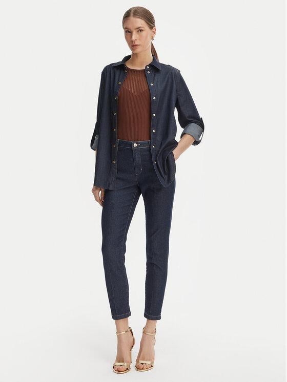 Rinascimento Rinascimento Дънки CFC0127958003 Тъмносин Slim Fit