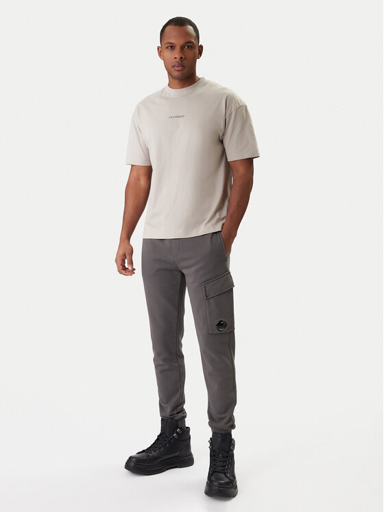 C.P. Company C.P. Company Teplákové nohavice 20CMSP067A110044R Sivá Slim Fit