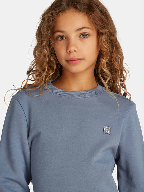 Calvin Klein Jeans Calvin Klein Jeans Mikina Mono Mini Badge IU0IU00570 Šedá Regular Fit