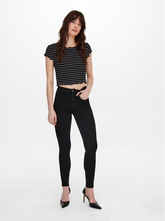 ONLY ONLY T-Shirt Anits 15253651 Czarny Regular Fit
