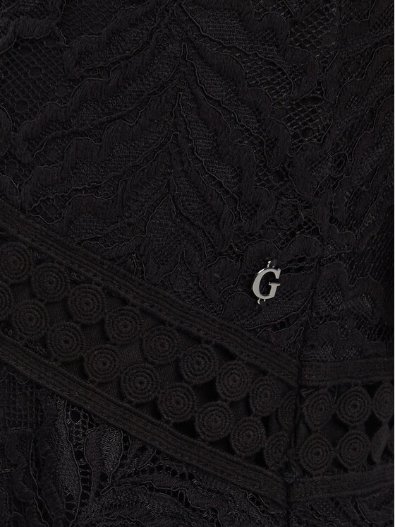 Guess Guess Koktejlové šaty W5YK0C KCS90 Čierna Classic Fit