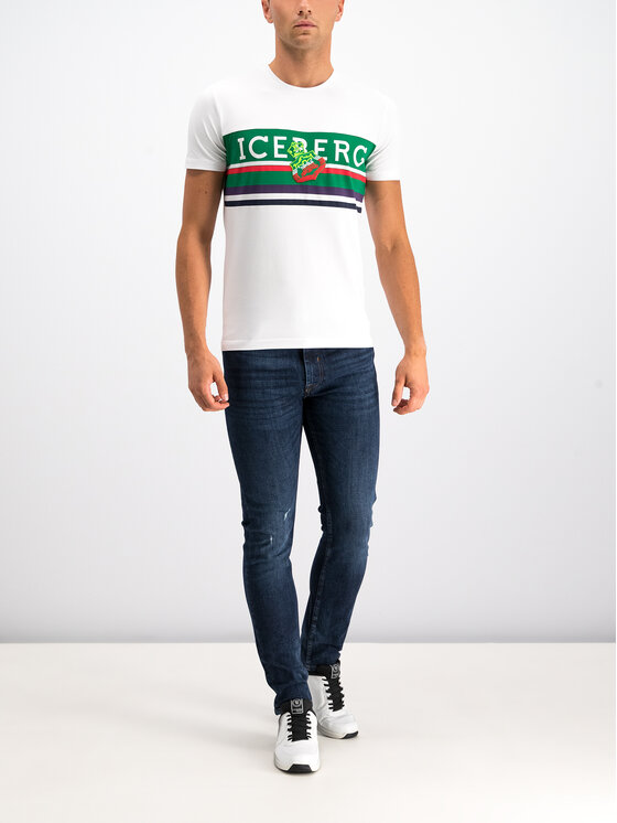 Iceberg Iceberg T-Shirt 19II1P0F0196309 Biały Regular Fit