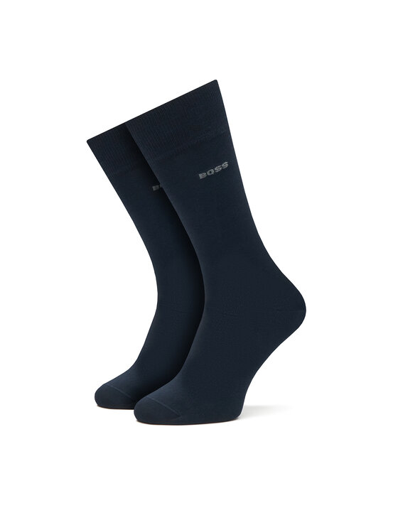 BOSS BOSS Set de 2 perechi de șosete lungi pentru bărbați 2P RS Tom 50534901 Bleumarin