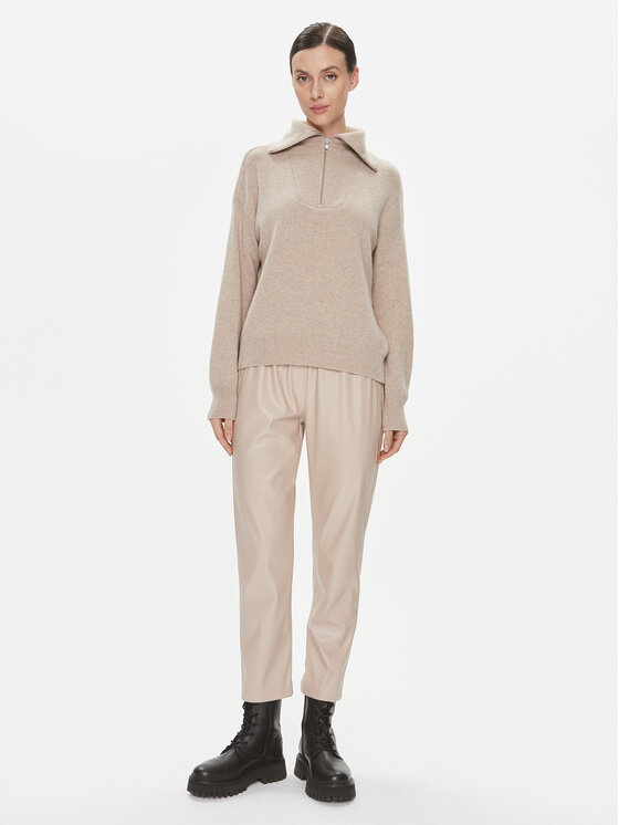 Marella Marella Sweter Ruby1 2339460839200 Beżowy Regular Fit