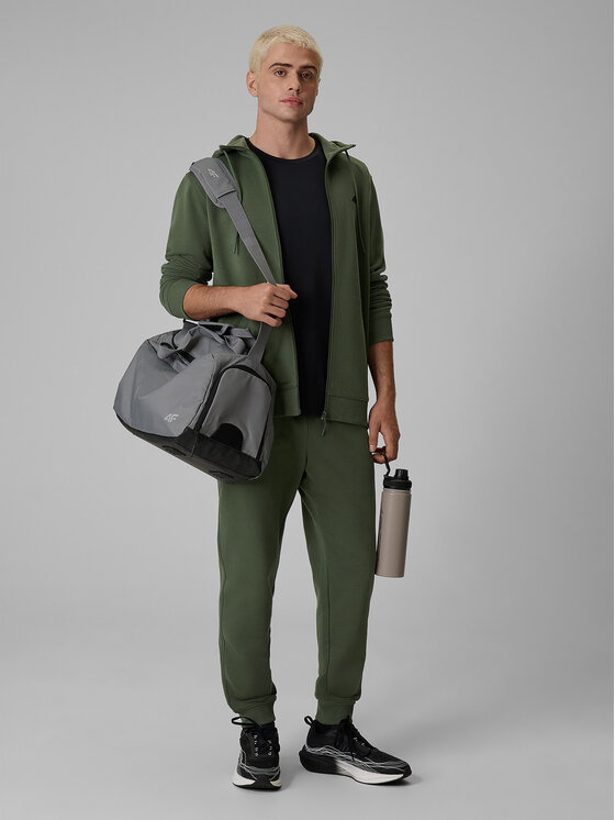 4F 4F Bluza BASIC+ Khaki Regular Fit