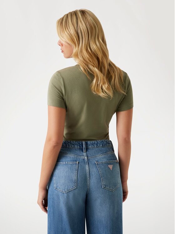 Guess Guess Тишърт 177027 Зелен Classic Fit