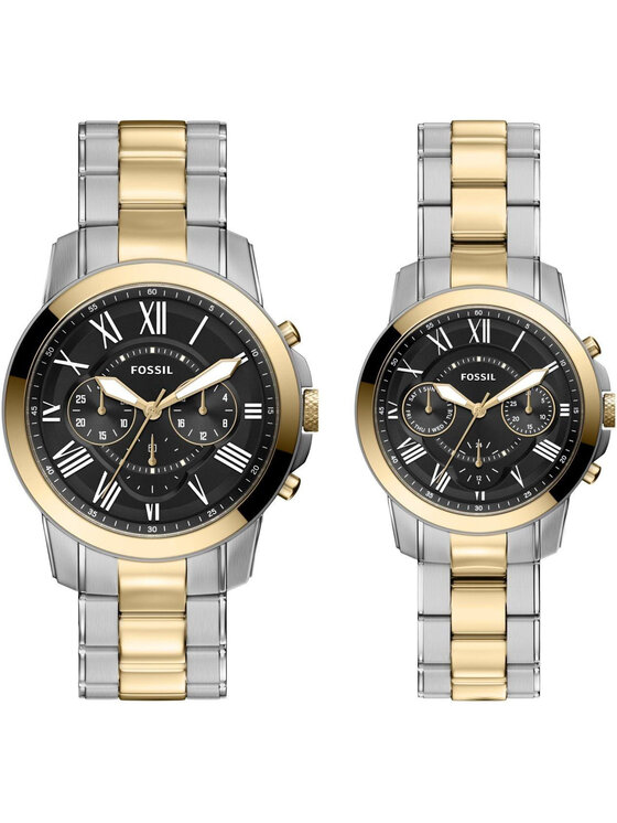 Fossil Fossil Zegarek FS6202SET Srebrny