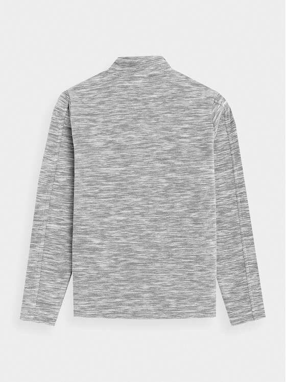 4F 4F Fliso džemperis 4FJAW23TFLEM105 Pilka Regular Fit