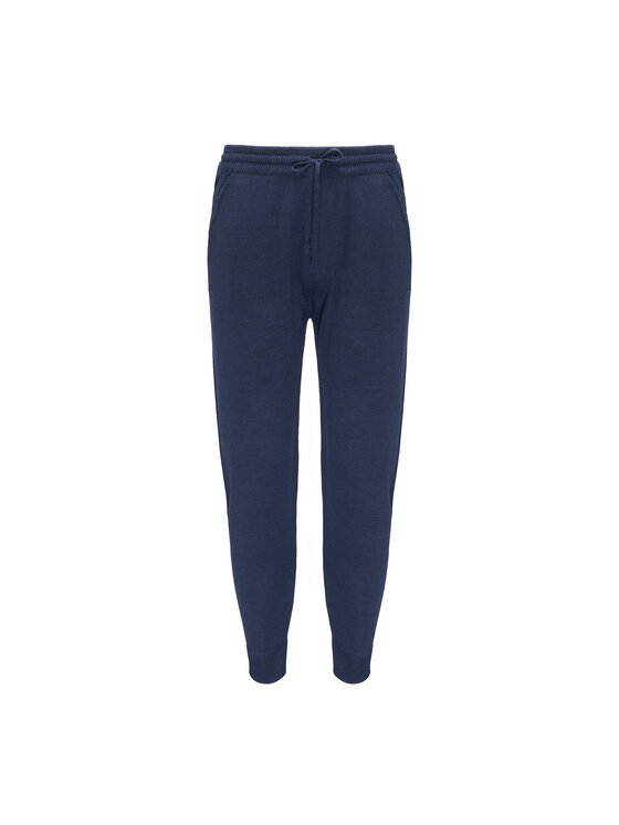 La Mania La Mania Spodnie dresowe REGULAR FIT Granatowy Active Fit