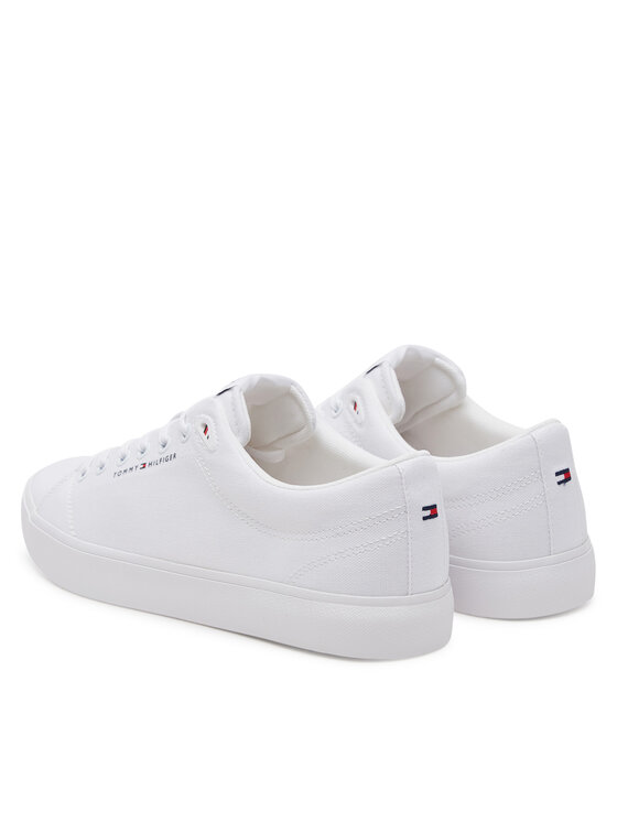 Tommy Hilfiger Tommy Hilfiger Teniși Th Hi Vulc Low Core Canvas FM0FM05396 Alb