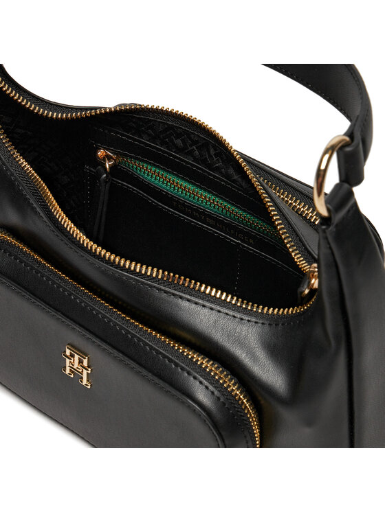Tommy Hilfiger Tommy Hilfiger Käekott Soft Utility Shoulder Bag Pu AW0AW16711 Must