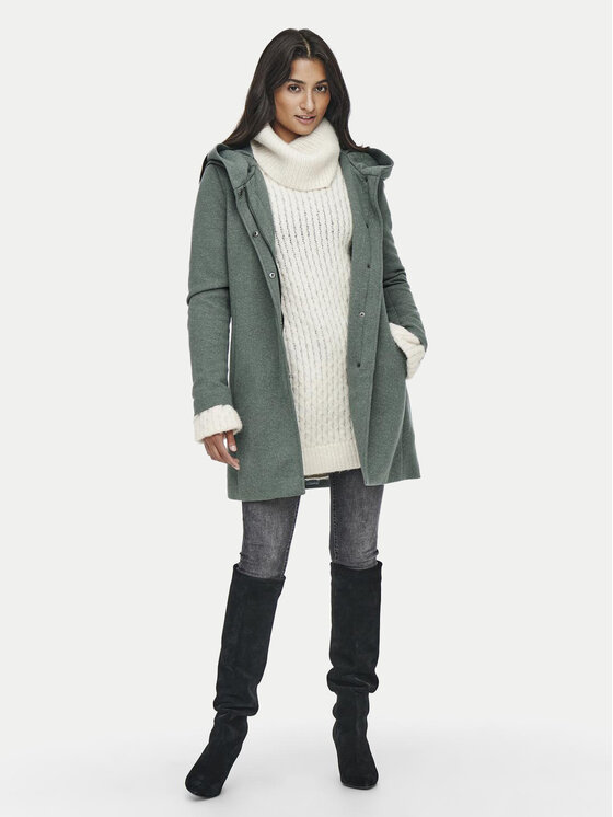 ONLY ONLY Prehodni plašč Sedona 15142911 Zelena Regular Fit