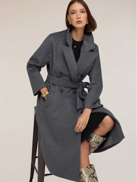 Motivi Motivi Cappotto invernale 0017W000144N013 Grigio Over Fit