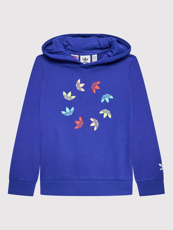 Felpa adicolor HE4781 Blu Regular Fit