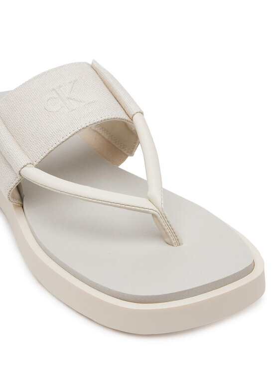 Calvin Klein Jeans Calvin Klein Jeans Varbavahesandaalid Sq Low Wedge Sandal Rope YW0YW01717 Beež