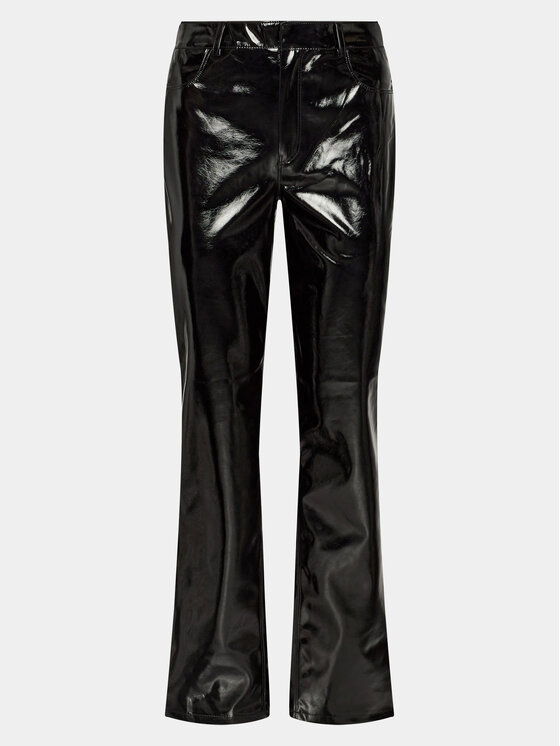 Gina Tricot Pantaloni in similpelle 21348 Nero Regular Fit, taglia : 40
