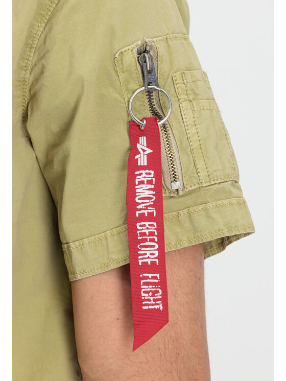 Alpha Industries Alpha Industries Koszula AI.136427-01-3XL Zielony Regular Fit