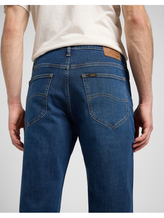 Lee Lee Jeansy WEST Niebieski Straight Leg