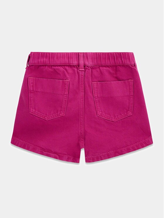 Guess Kids Guess Kids Kalhoty z materiálu 181363 Růžová Regular Fit