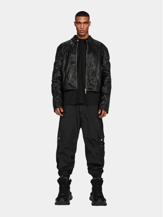 MADE BY SOCIETY MADE BY SOCIETY Spodnie materiałowe BLOCK DROP Pants - P17791 Czarny Basic Fit