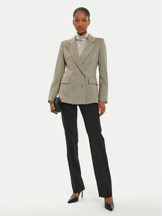 Marella Marella Marynarka Nodo 2423046082 Brązowy Regular Fit