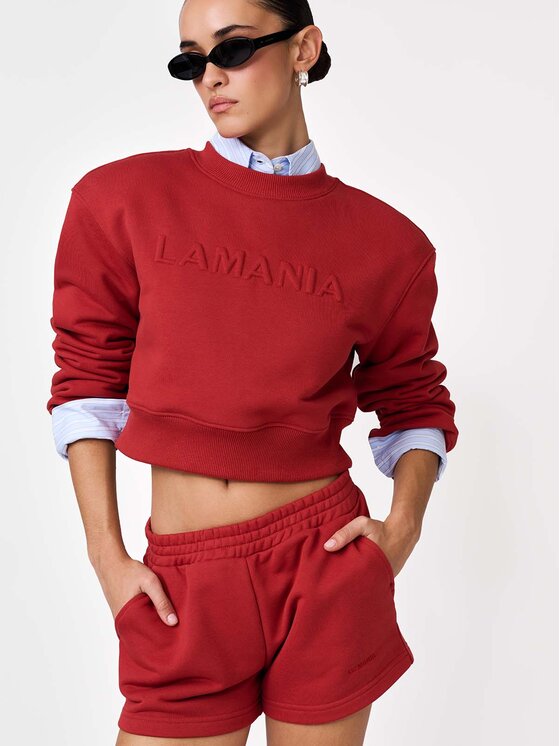 La Mania La Mania Felpa PERY Rosso Active Fit