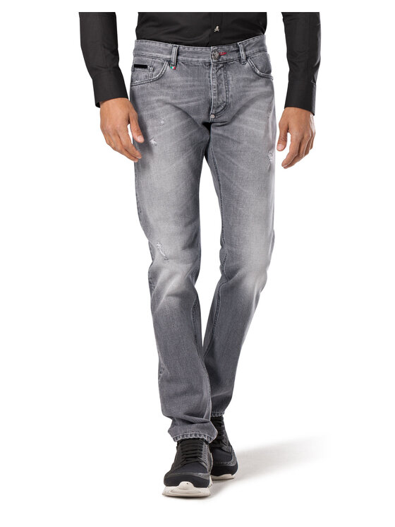 PHILIPP PLEIN PHILIPP PLEIN Jeans 30789 Grigio Straight Fit