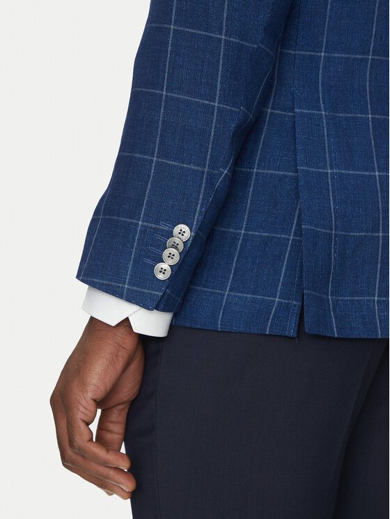 BOSS BOSS Švarkas H-Hutson-233 50540502 Mėlyna Slim Fit
