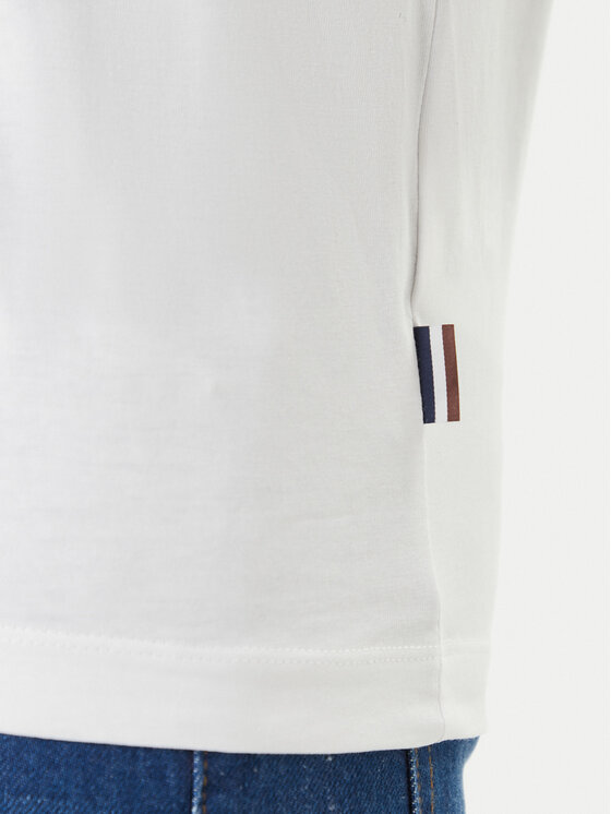 Bugatti Bugatti T-Shirt 8350-95040 Bílá Slim Fit