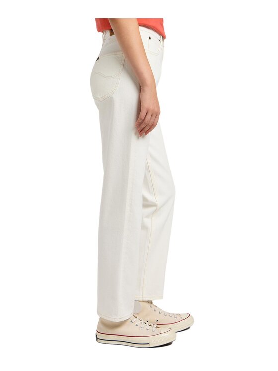 Lee Lee Jeansy 112348944 Biały Regular Fit