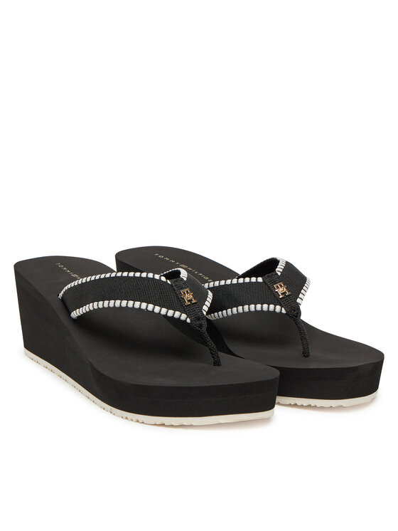 Tommy Hilfiger Tommy Hilfiger Flip flop FW0FW08738 Negru