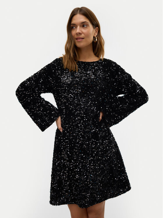 Vero Moda Vero Moda Cocktail obleka Etta 10317153 Črna Relaxed Fit