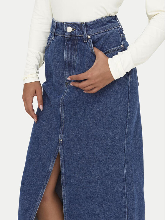 ONLY ONLY Gonna di jeans Bianca 15319268 Blu scuro Regular Fit
