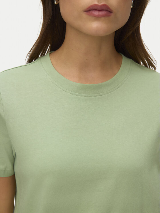 Vero Moda Vero Moda T-Shirt Paulina 10316991 Zielony Regular Fit