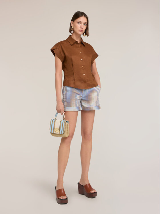 Motivi Motivi Camicia 5227W000520N022 Marrone Regular Fit