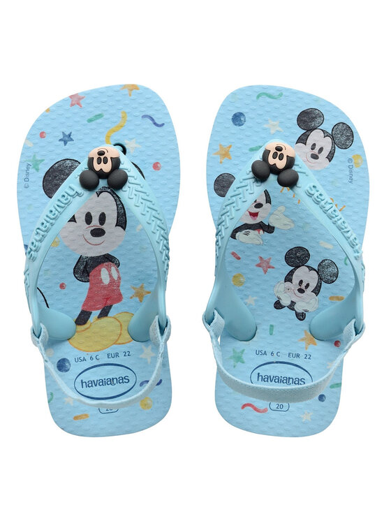 Japonki Havaianas, Rozmiar 22, Niebieskie, HAVAIANAS Infradito Bambini e ragazzi Hav. Baby disney classic II 4137007.2404 Blu