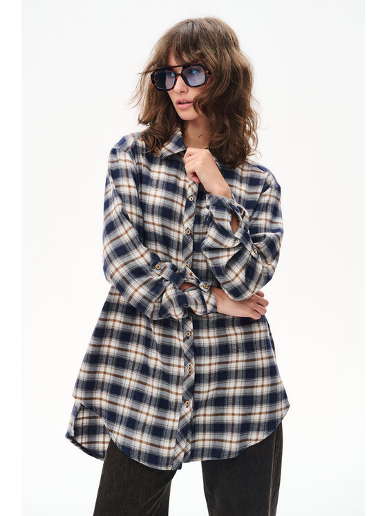 blue shadow blue shadow Koszula Filia Granatowy Regular Fit