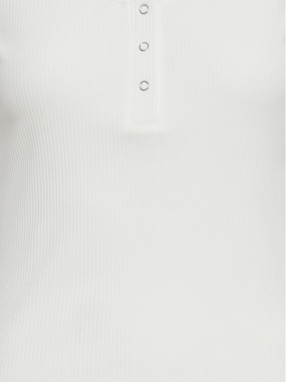 ICHI ICHI Bluza 20115914 Bela Slim Fit