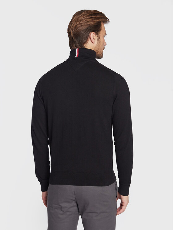 Tommy Hilfiger Tommy Hilfiger Rolák Pima MW0MW28048 Černá Regular Fit
