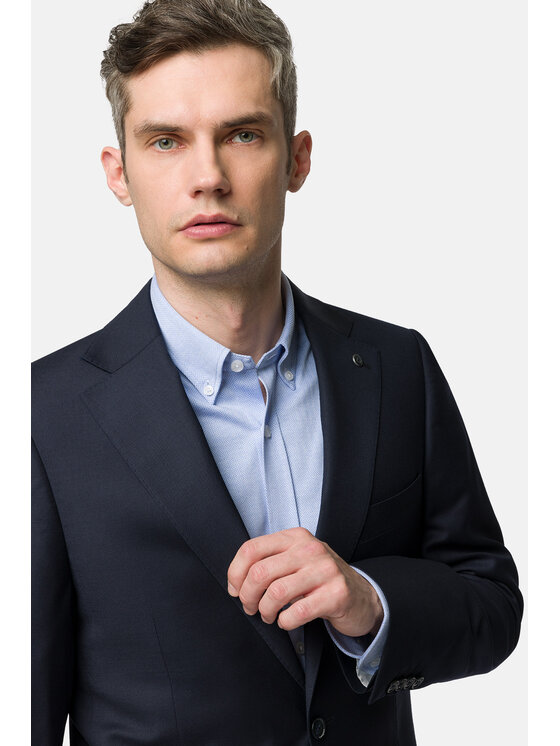Lancerto Lancerto Garnitur Tucson GA073123000013 Granatowy Slim Fit