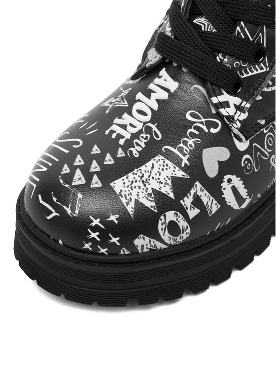 DeeZee DeeZee Schnürschuhe CF2880-1 Schwarz