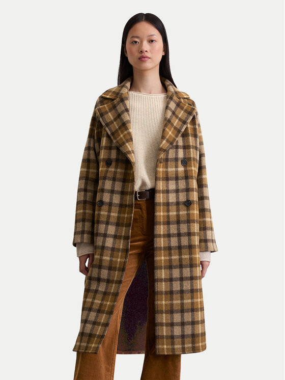 Marc O'Polo Marc O'Polo Вовняне пальто 508 0183 71151 Коричневий Relaxed Fit