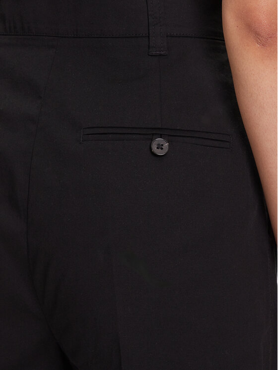 Marc O'Polo Marc O'Polo Παντελόνι υφασμάτινο 506 0341 10105 Μαύρο Loose Fit